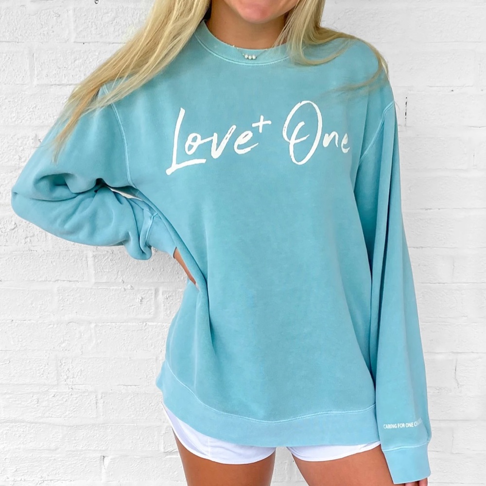 Love One International Mint Crew Sweatshirt
